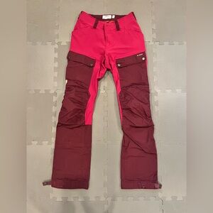 Fjallraven “Keb” women’s Two Tone Pink and Burgundy Pants